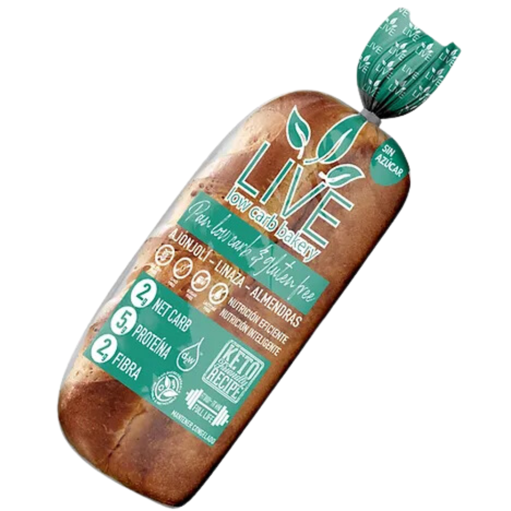 PAN LOW CARB 480 GR - LIVE LOW CARB BAKERY