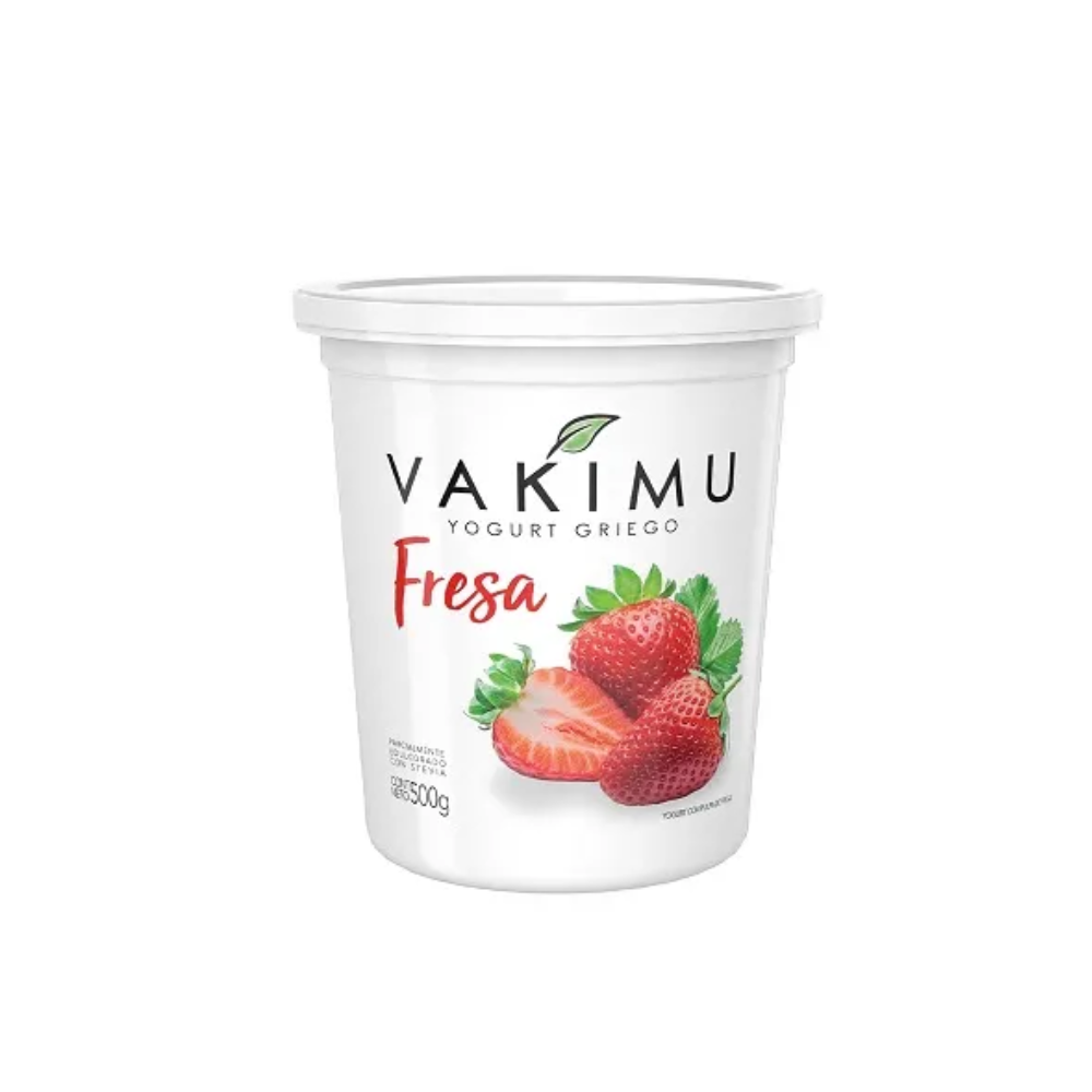 YOGURT GRIEGO DE FRESA 500GR - VAKIMU