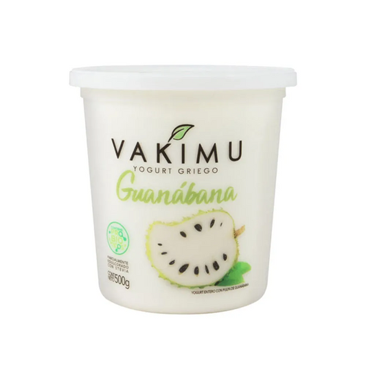 YOGUR T GRIEGO DE  GUANABANA  500GR - VAKIMU