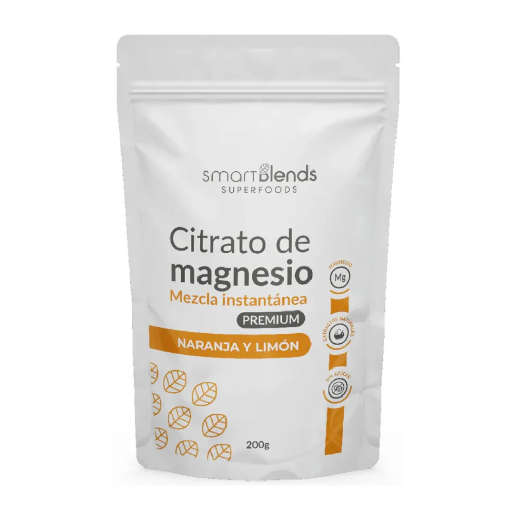 CITRATO DE MAGNESIO PREMIUN DE NARANJA  Y LIMON 200 GR - SMART BLEND