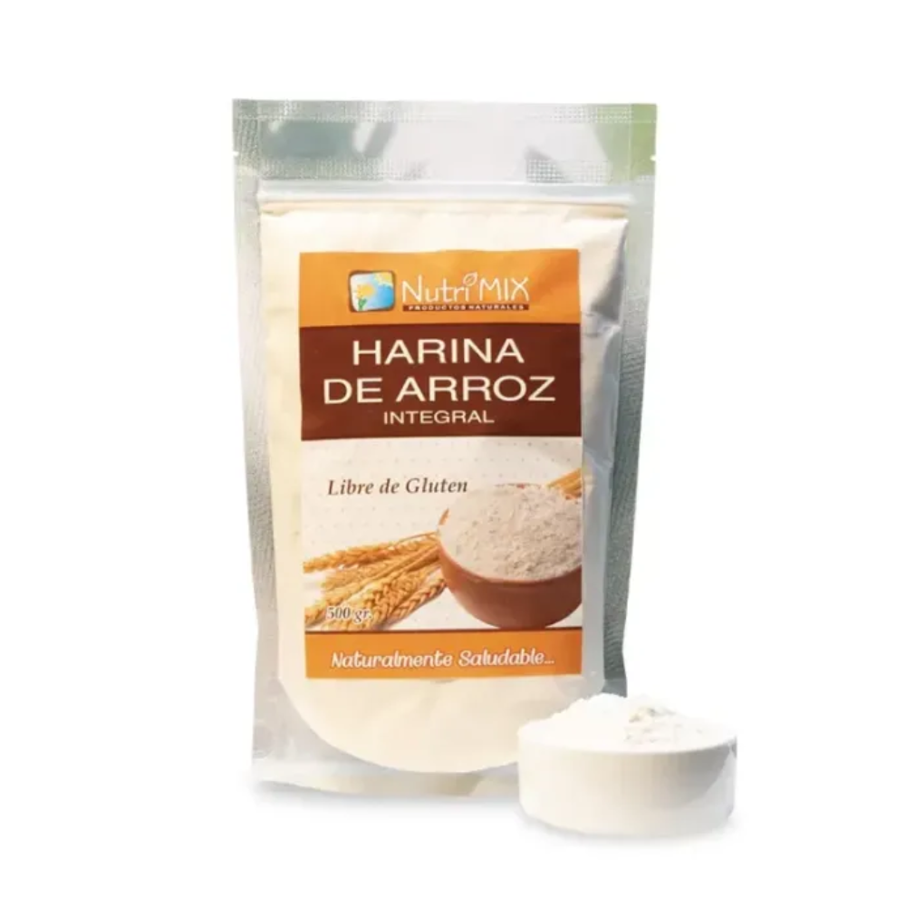 HARINA DE ARROZ INTEGRAL 500 GR - NUTRIMIX