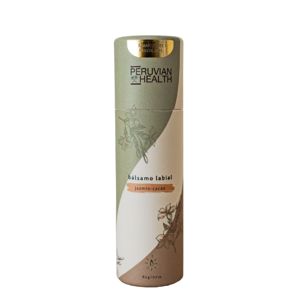 BÁLSAMO LABIAL JAZMÍN-CACAO 8.5 GR - PERUVIAN HEALTH