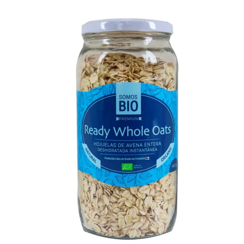 READY WHOLE OATS FRASCO 400 GR PRE COCIDA Y SIN GLUTEN - SOMOS BIO