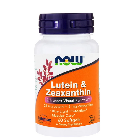 LUTEIN & ZEAXANTHIN 60 SOFTGELS - NOW