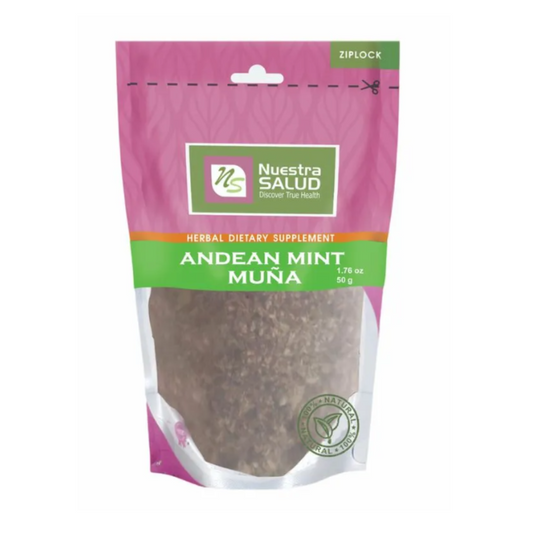 MUÑA EN HOJAS  50 GR - NUESTRA SALUD