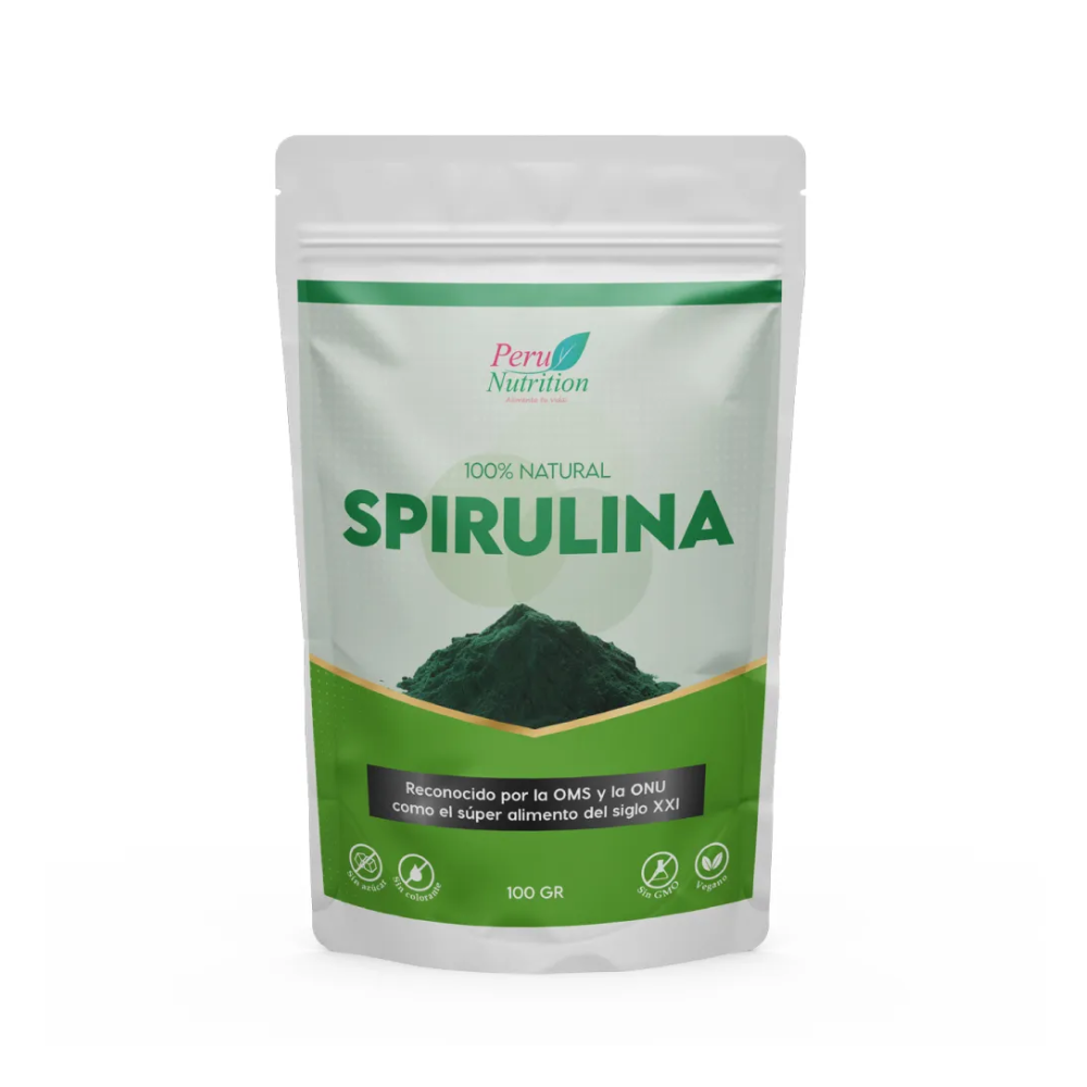 SPIRULINA EN POLVO  100 GR - PERU NUTRITION