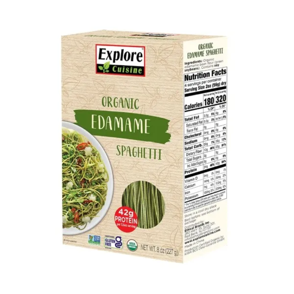 SPAGHETTI ORGANIC EDAMAME 227 GR - POWER NATURE