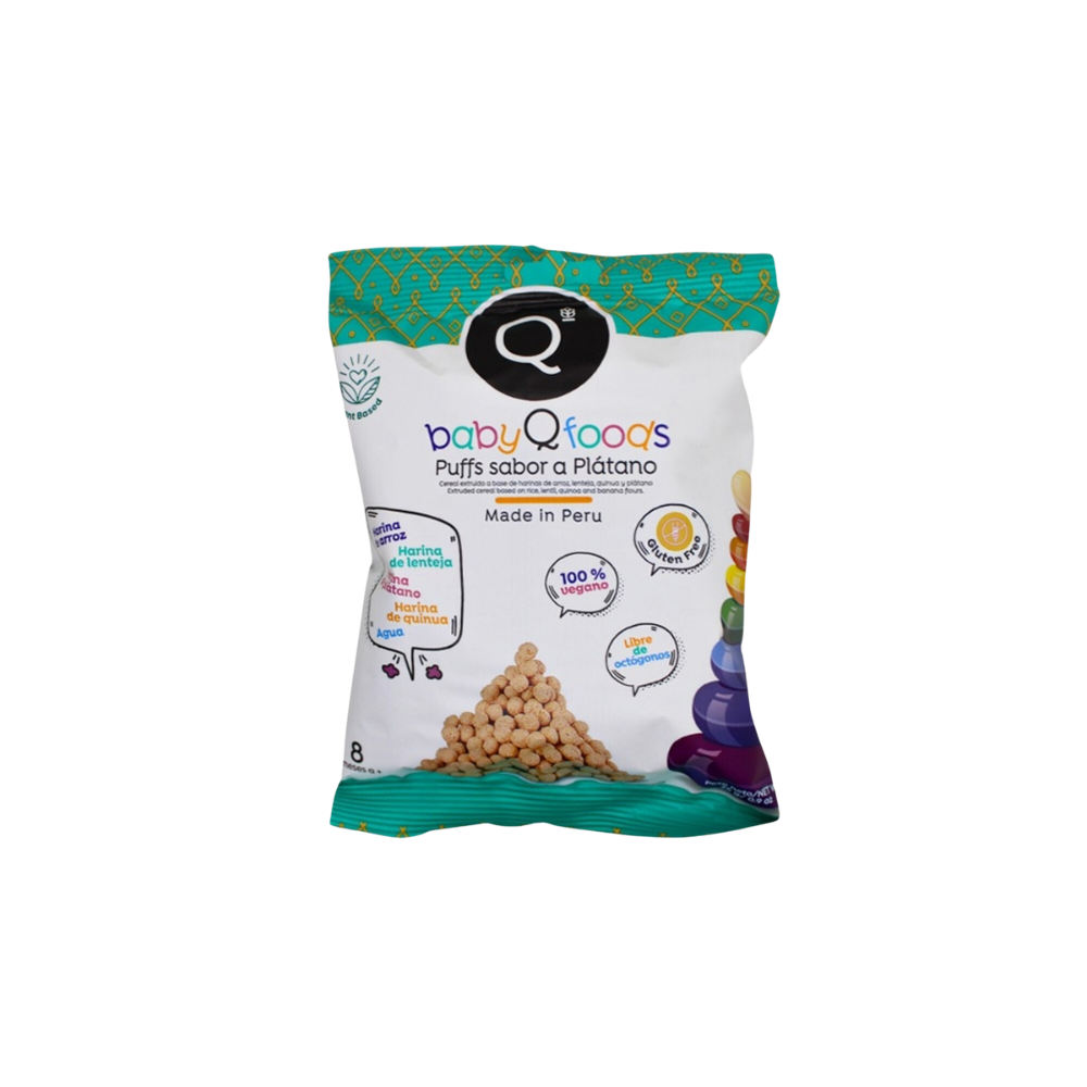 BABY QFOODS PUFF SABOR PLATANO - QFOODS