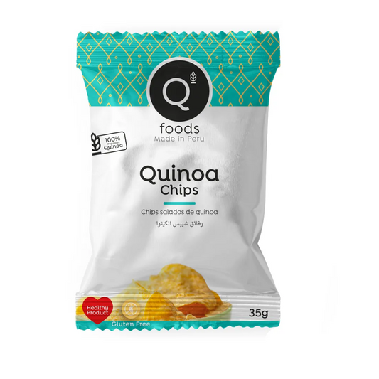 QUINOA CHIPS NATURAL 35 GR - QFOODS