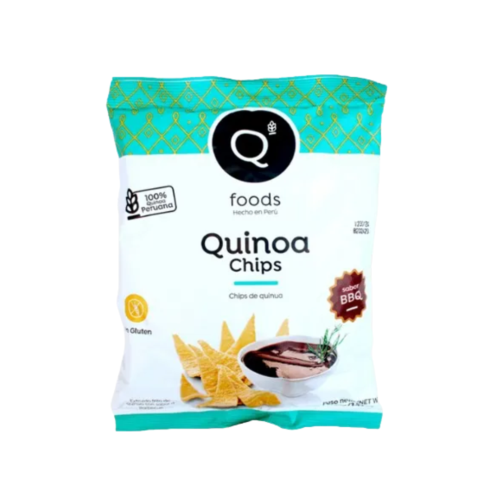 QUINUA CHIPS BBQ 100 GR - QFOODS