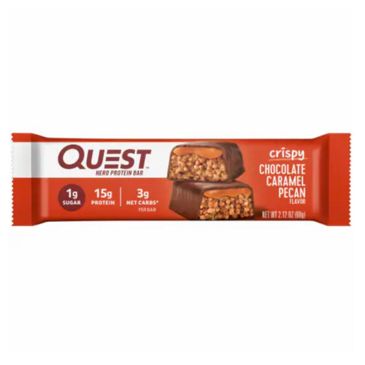 CRISPY CHOCOLATE CARAMEL PECAN - QUEST