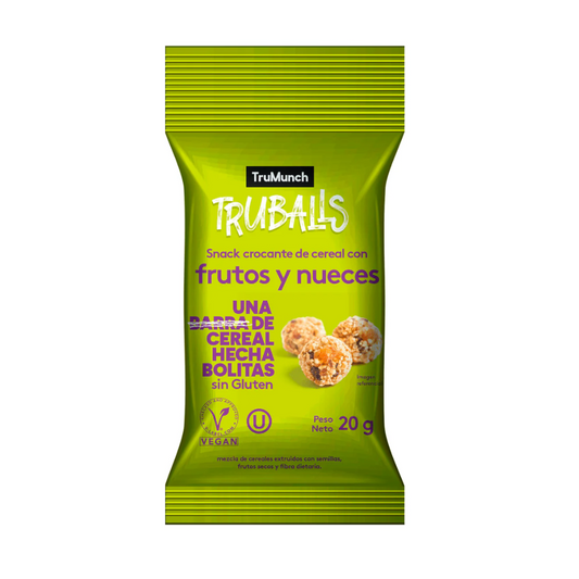 TRUBALLS FRUTOS Y NUECES 20GR - TRUMUNCH