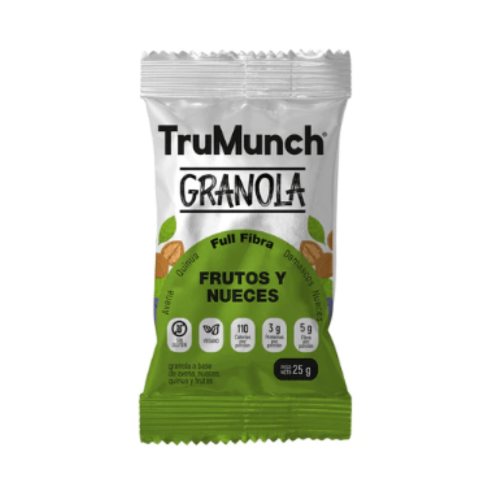 TRUMUNCH  GRANOLA CHOCO NUECES 25GR - TRUMUNCH