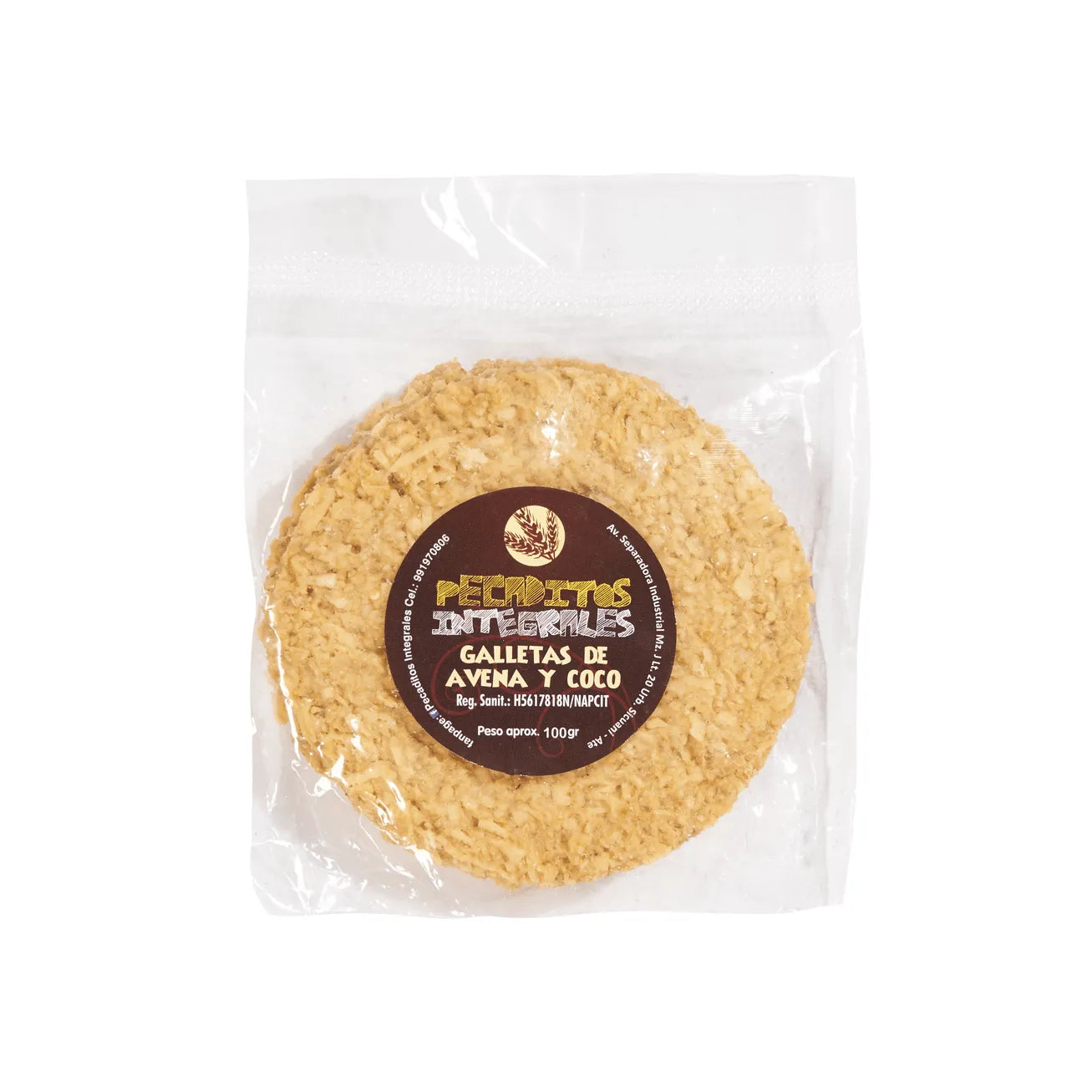 GALLETAS DE COCO 90 GR - PECADITOS INTEGRALES