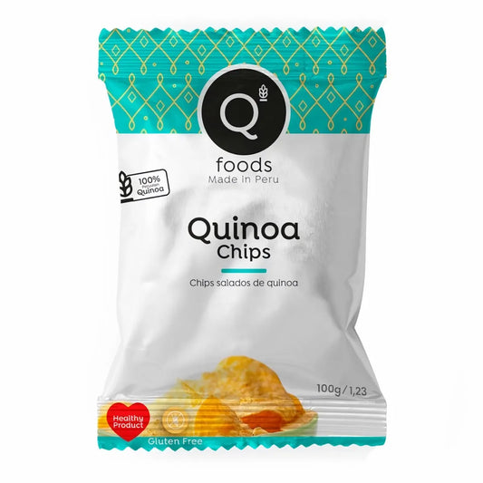 QUINOA CHIPS NATURAL 100 GR - QFOODS