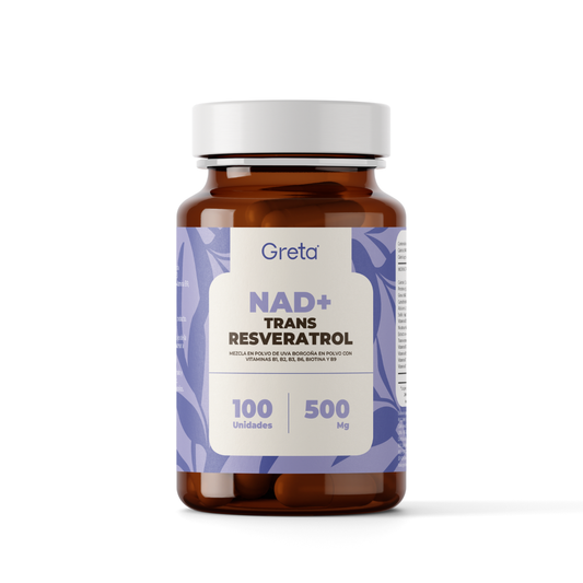NAD+ TRANS RESVERATROL 100 CÁPSULAS - GRETA