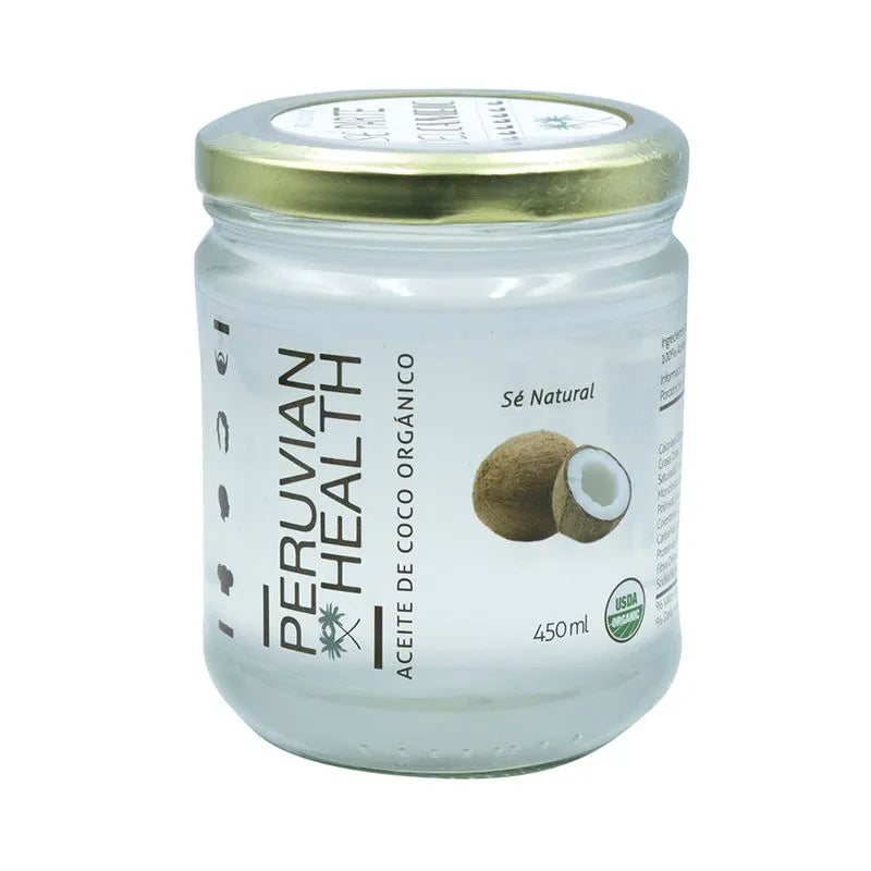ACEITE DE COCO ORGANICO 450 ML - PERUVIAN HEALTH