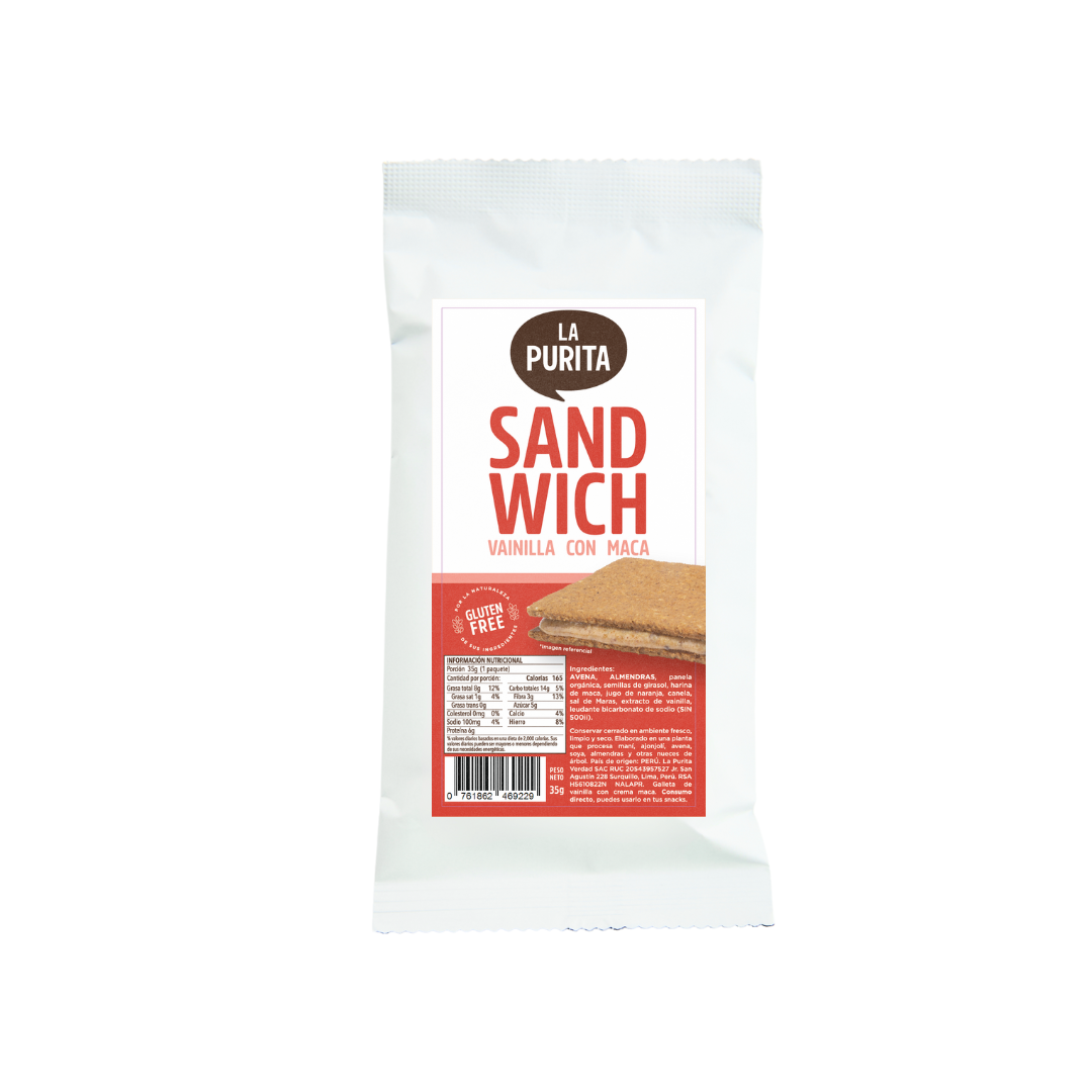 GALLETÓN DE VAINILLA CON MACA - LA PURITA