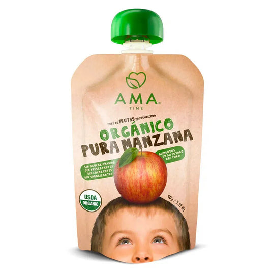 PURE DE MANZANA AMA 90G ORGANICO