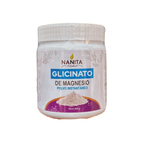 GLICINATO DE MAGNESIO POTE 200G NANITA FOODS