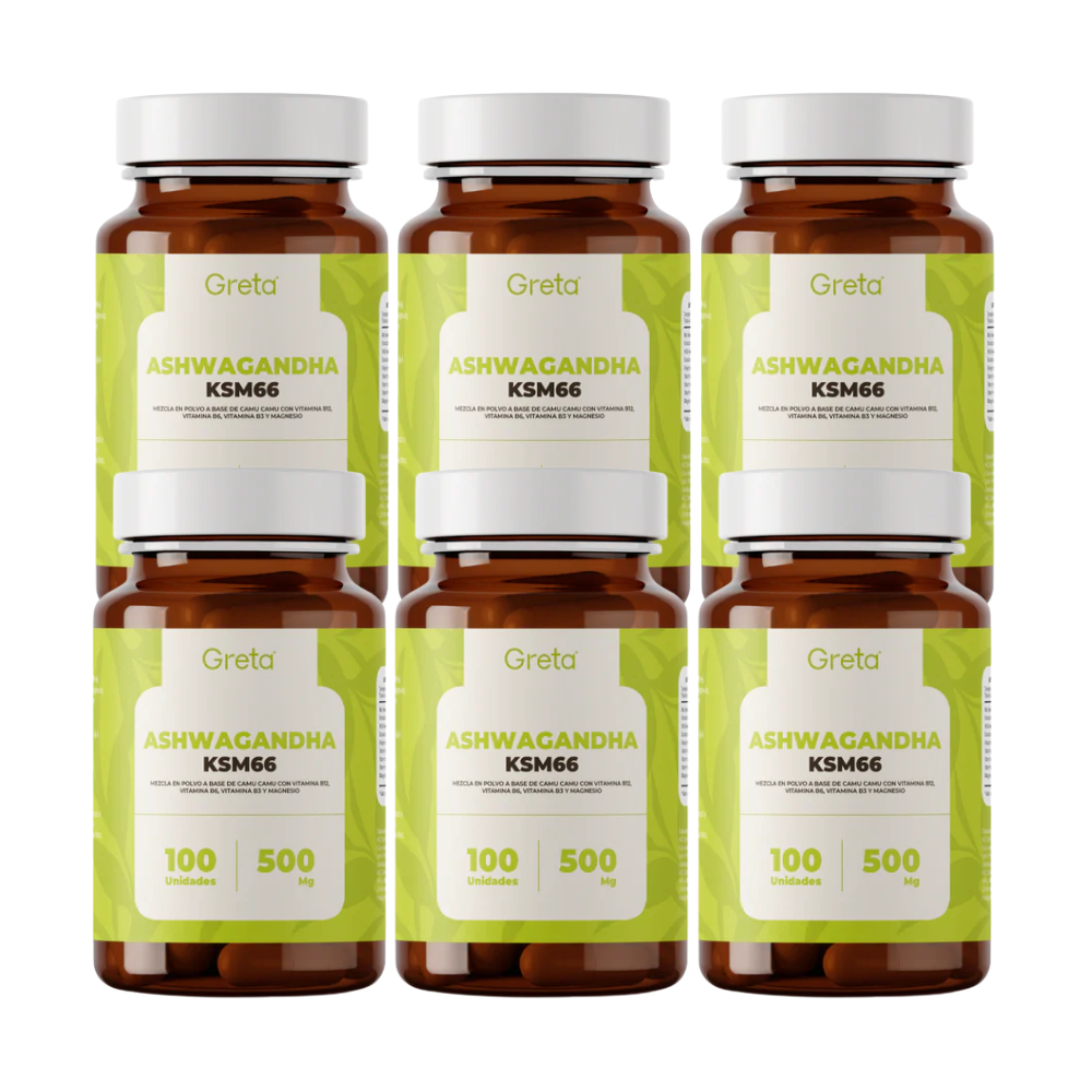 PACK X 6 ASHWAGANDHA KSM 66