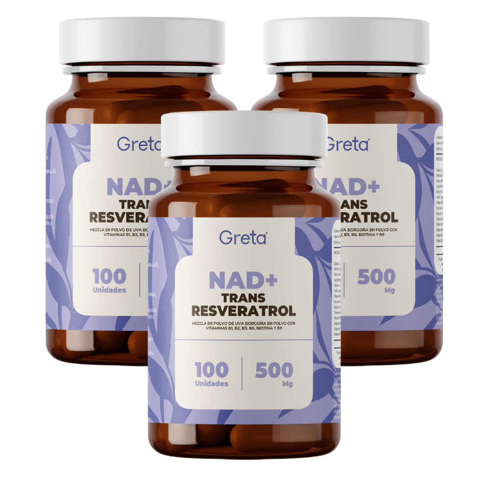 PACK X 3 DE NAD TRANS RESVERATROL-GRETA