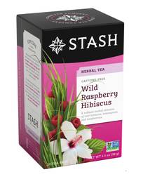 HERBAL TEA WILD RASPABERRY HISBISCUS 18 SOBRES 38 GR - STASH