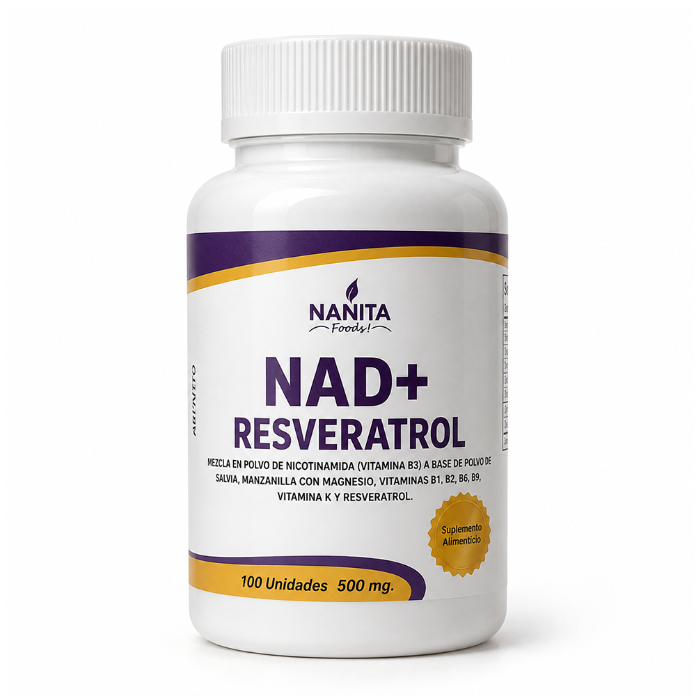 NAD + RESVERATROL 500MG NANITA FOODS