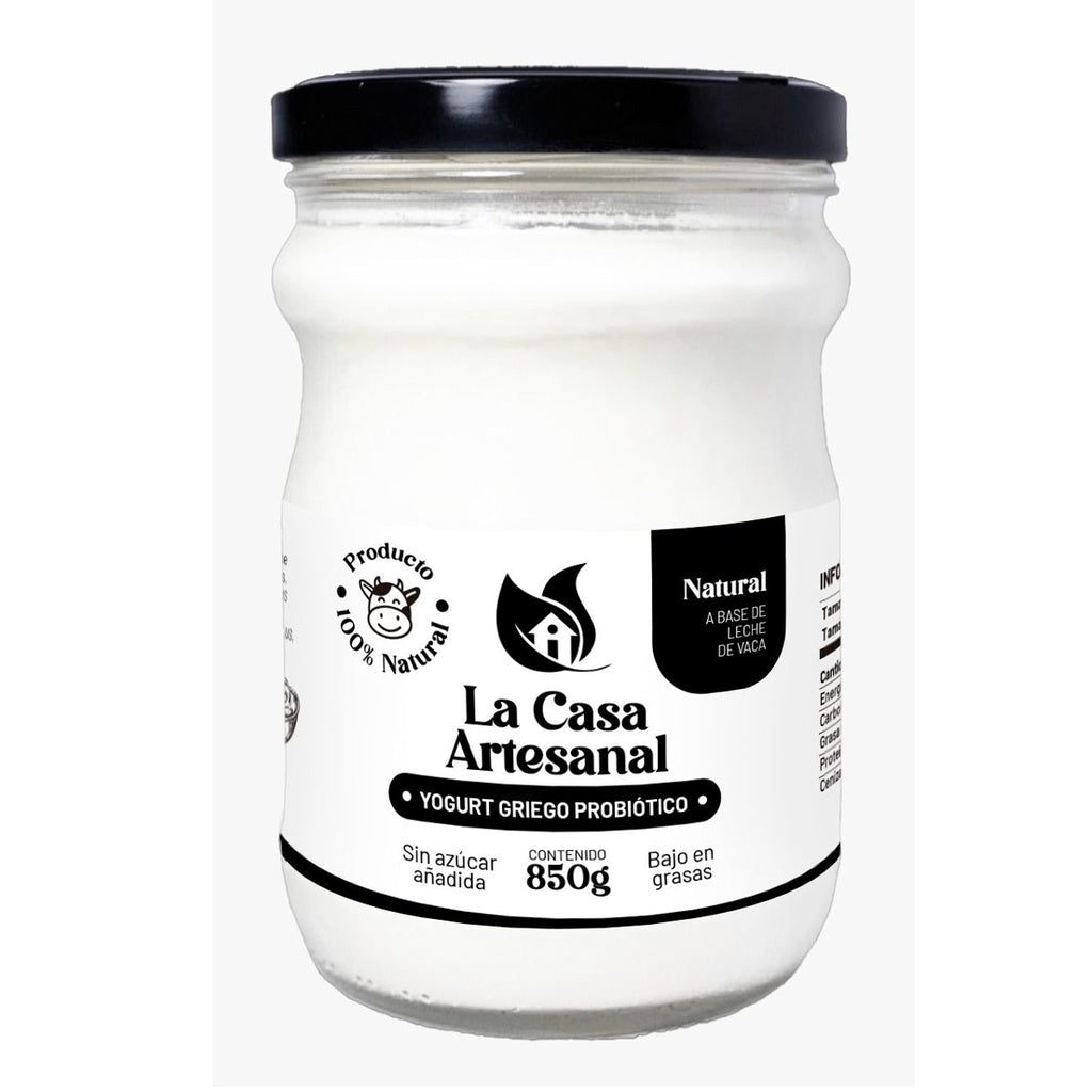 YOGURT GRIEGO PROBIOTICO 850GR LA CASA ARTESANAL