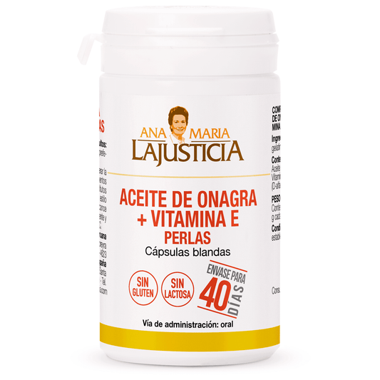ACEITE DE ONAGRA + VITAMINA E 80  COMPRIMIDOS ANA MARÍA LA JUSTICIA