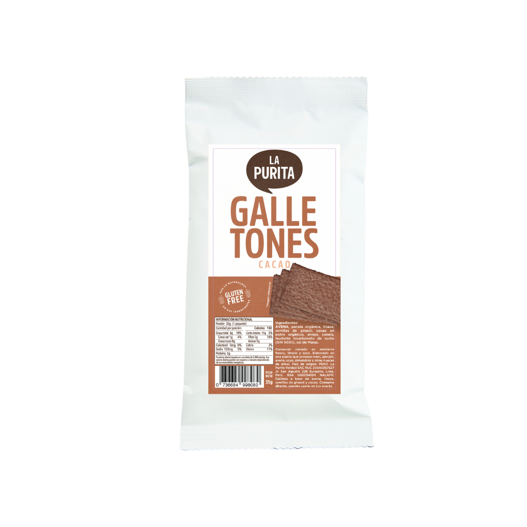 GALLETONES DE CACAO - LA PURITA