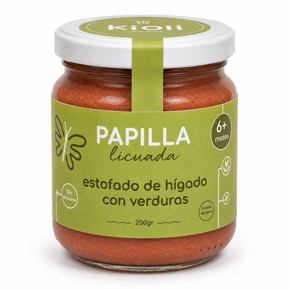 PAPILLA DE ESTOFADO DE HIGADO CON VERDURAS  LICUADO  - KIGLI 200G