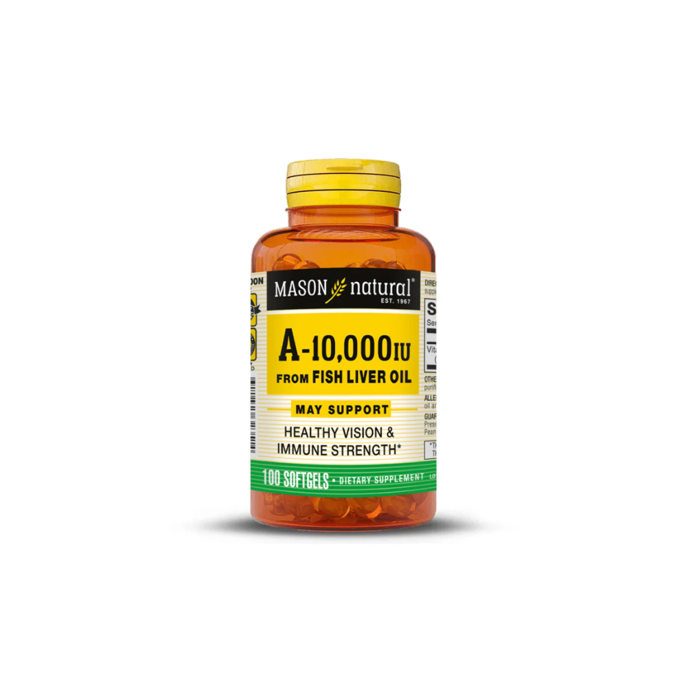 A-10,000IU FROM FISH LIVER OIL (100 SOFTG) - MASON NATURAL