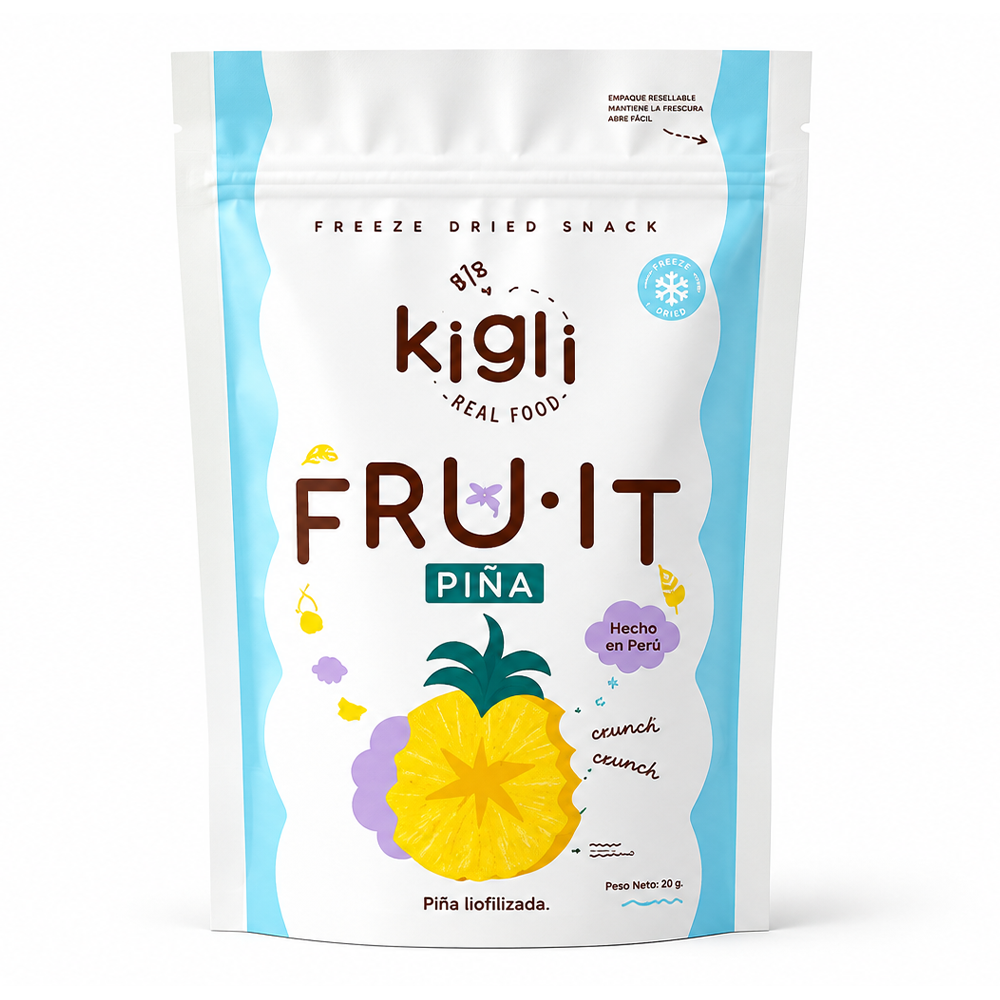 FRUIT PIÑA LIOFILIZADO 15GR KIGLI