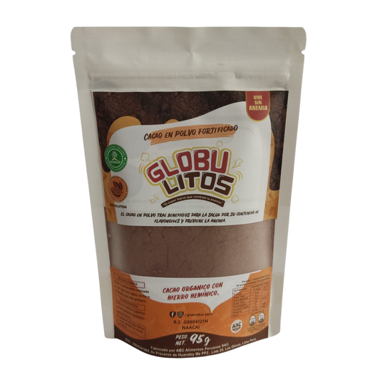 CACAO EN POLVO CON HIERRO GLOBULITOS 95G
