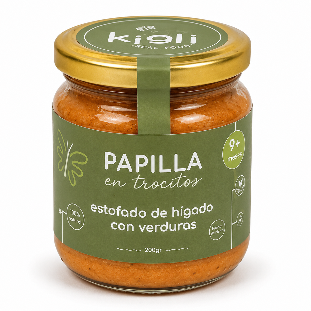 PAPILLA DE ESOFADO DE HIGADO CON VERDURAS (TROCITOS) - KIGLI 185G