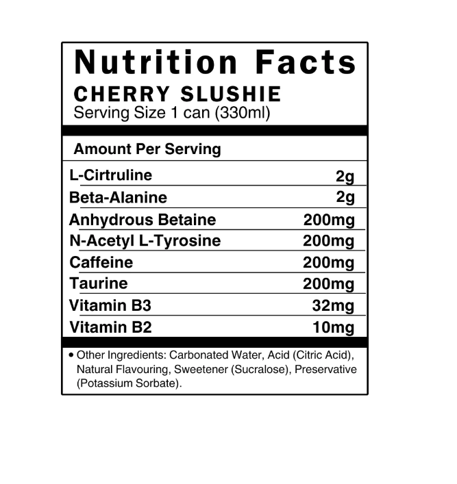 ABE ENERGY DRINK 330ml CHERRY SLUSHIE-APPLIED NUTRITION