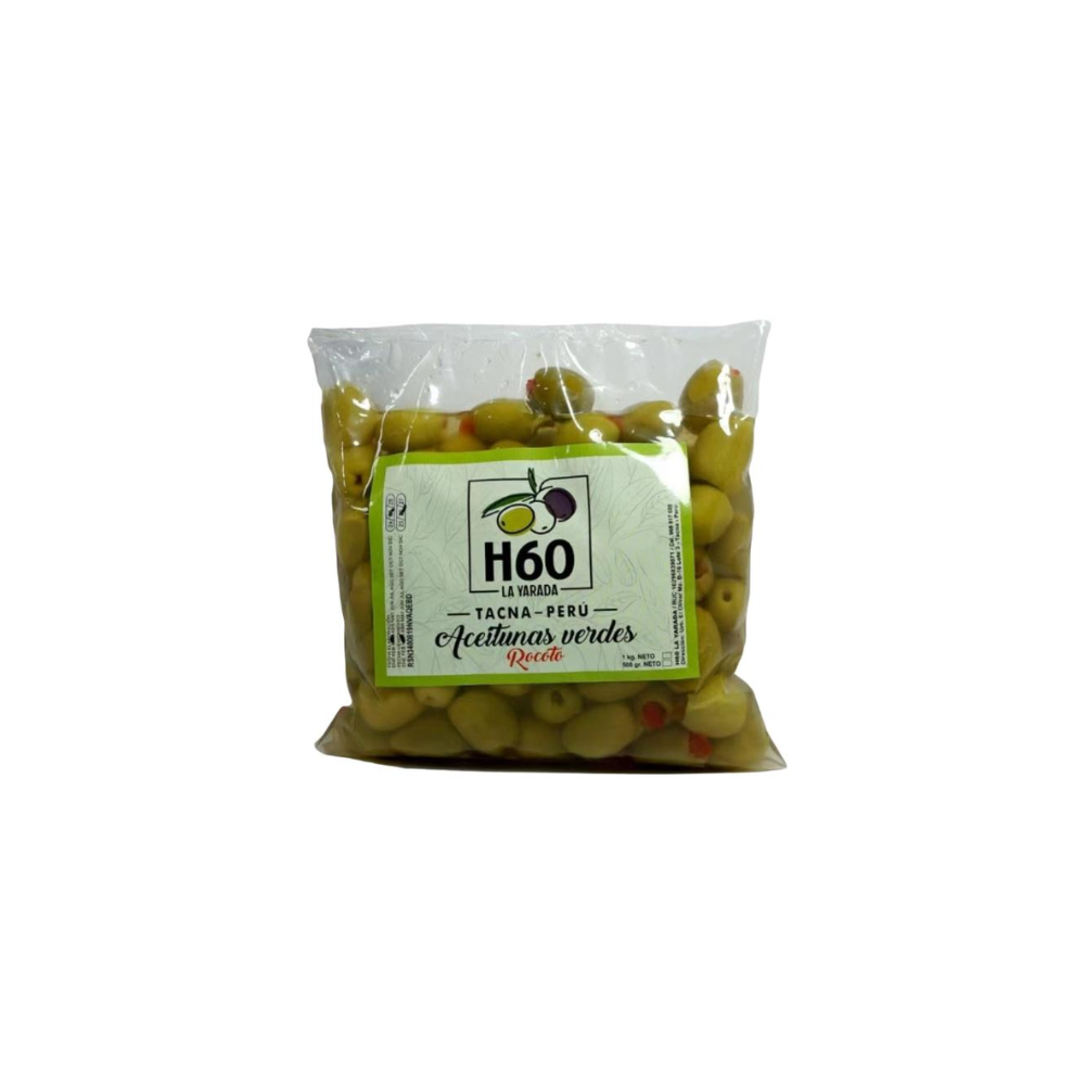 ACEITUNA VERDE CON ROCOTO 500 GR LA YARADA