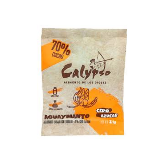 AGUAYMANTO BAÑADO CON CHOCOLATE 70% 	CALYPSO	21GR CERO AZÚCAR
