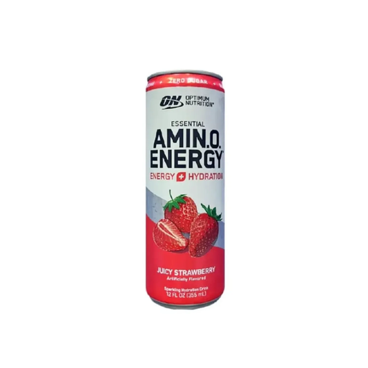 ESSENTIAL AMIN.O. ENERGY + ELECTROLYTES JUICY STRAWBERRY  LATA X 355ML - OPTIMUM NUTRITION