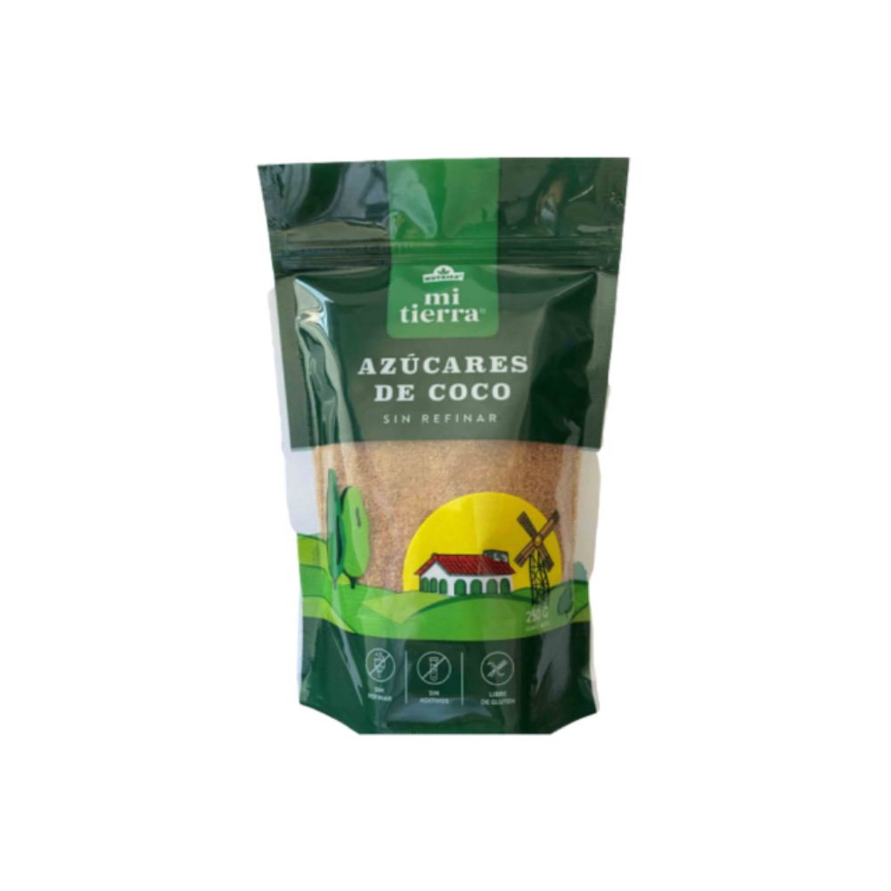 AZUCARES DE COCO SIN REFINAR. 250 GR - MI TIERRA