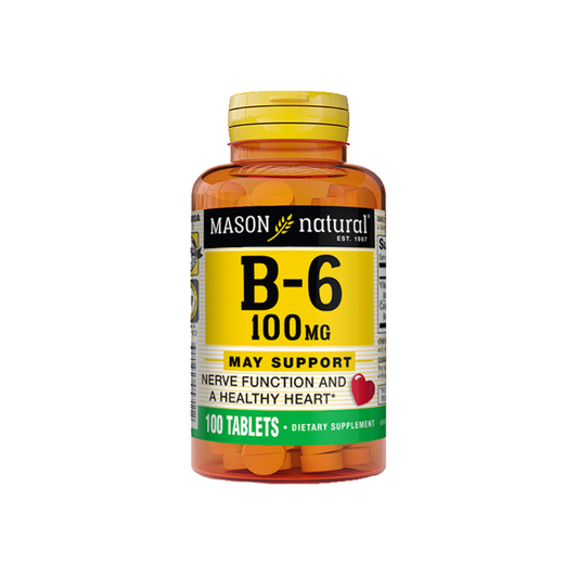 B6 100 MG (100 TAB) - MASON NATURAL