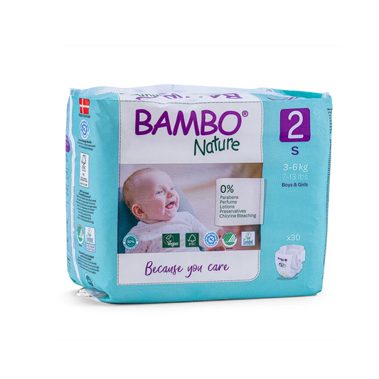 PAÑAL ECOLÓGICO TALLA #2 - S -BAMBOO NATURE