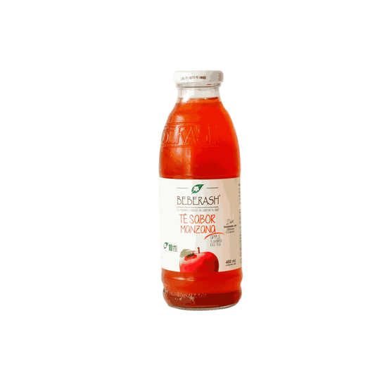 BEBIDA DE TE SABOR MANZANA BEBERASH 480ML