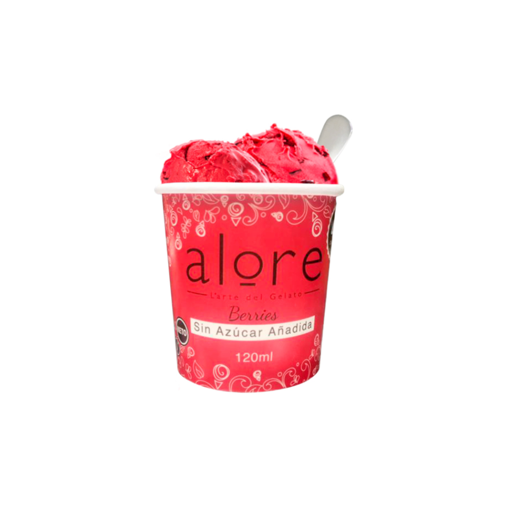 HELADO BERRIES ALORE 120ML SIN AZUCAR AÑADIDA