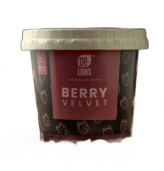 HELADO SIN AZÚCAR VEGANO BERRY VELVET 110ML DE-LOWS