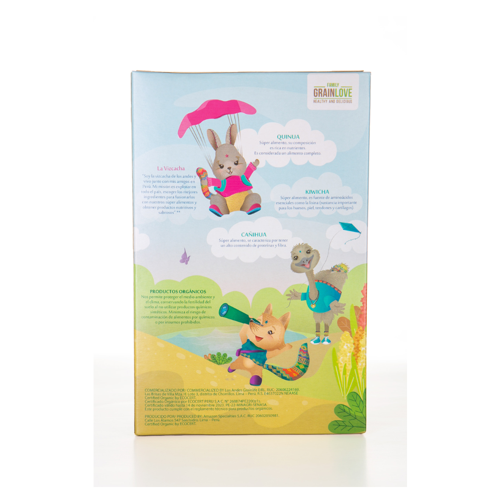 Bio Baby Cereal Orgánico Plátano y Coco-FAMILY GRAIN LOVE