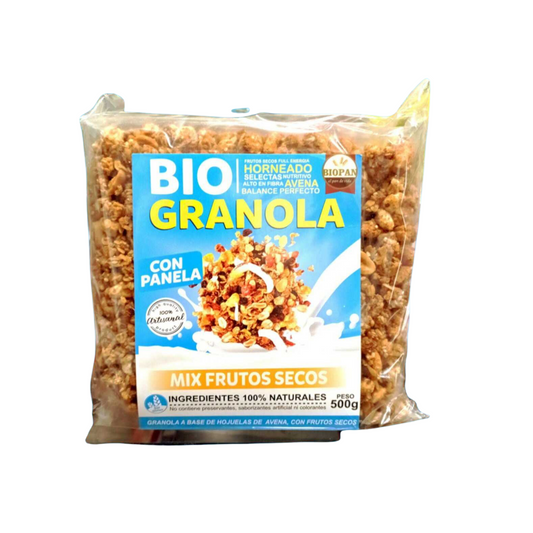 BIO GRANOLA C/PANELA - BIOPAN  500G