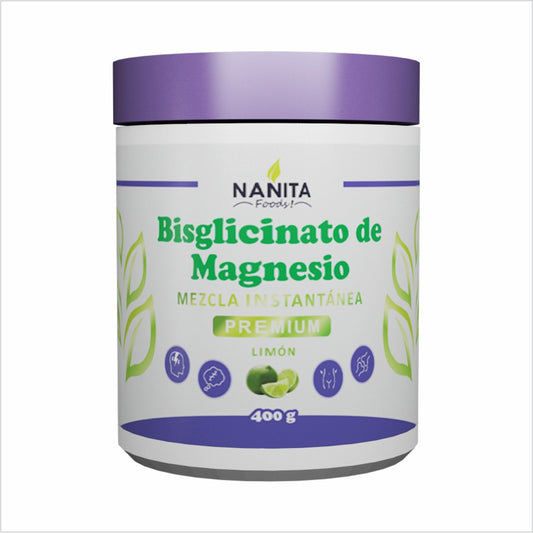 BISGLICINATO DE MAGNESIO PREMIUM LIMON 400GR NANITA FOODS