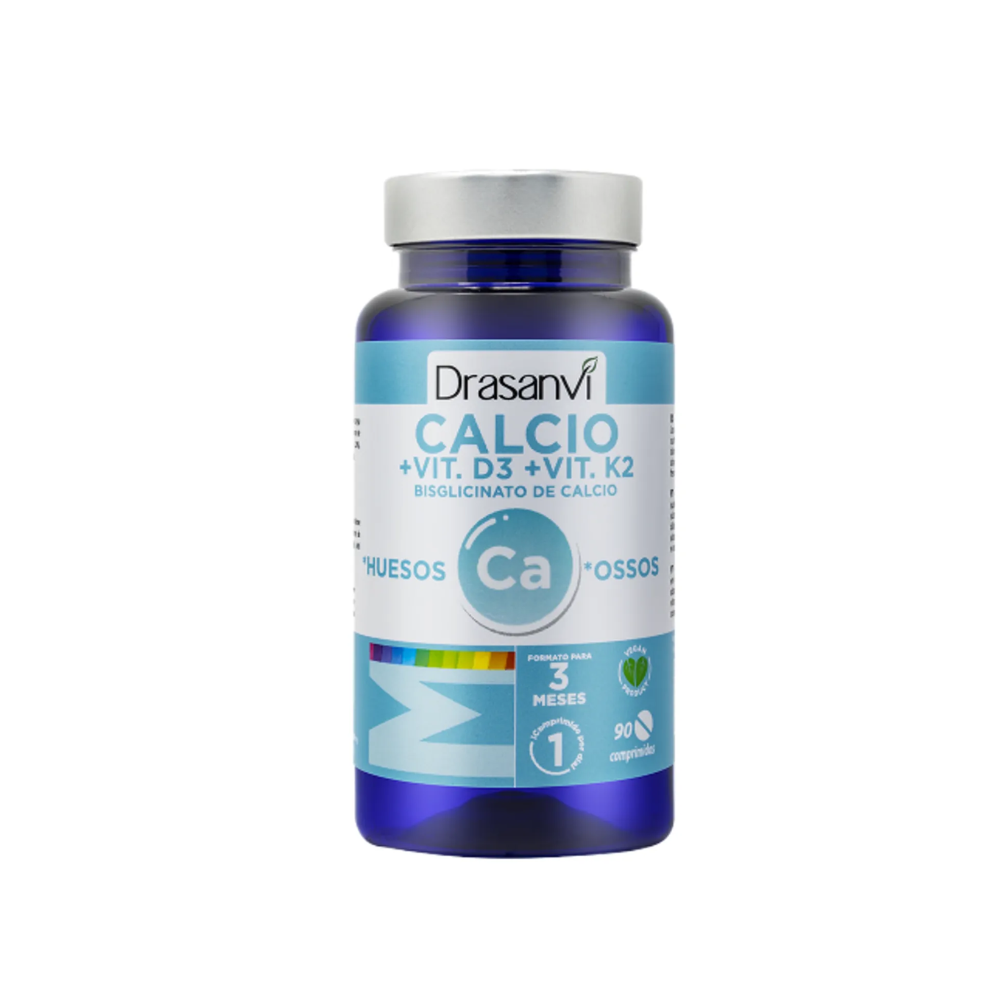 BISGLICINATO DE CALCIO + D3 +K2 90 CAP  DRASANVI